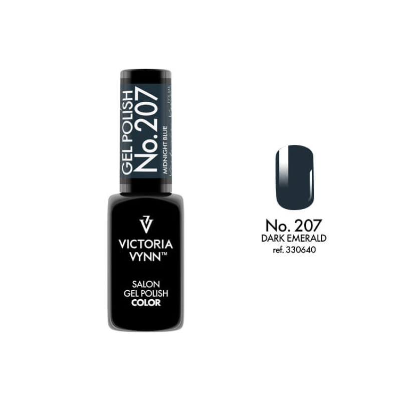 salon gel polish No.207 midnight blue (TPO FREE, HEMA FREE, DI-HEMA FREE)